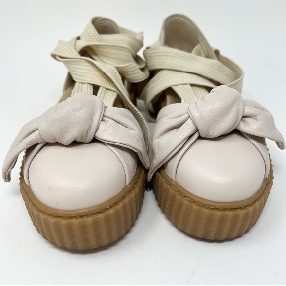 Fenty Puma Creeper Bow Tie Lace Up Espadrilles - Picture 7 of 12